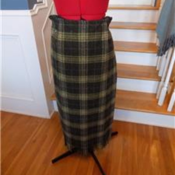 Norton McNaughton Dresses & Skirts - Green Plaid Skirt w/Fringe Norton McNaughton Sz 12